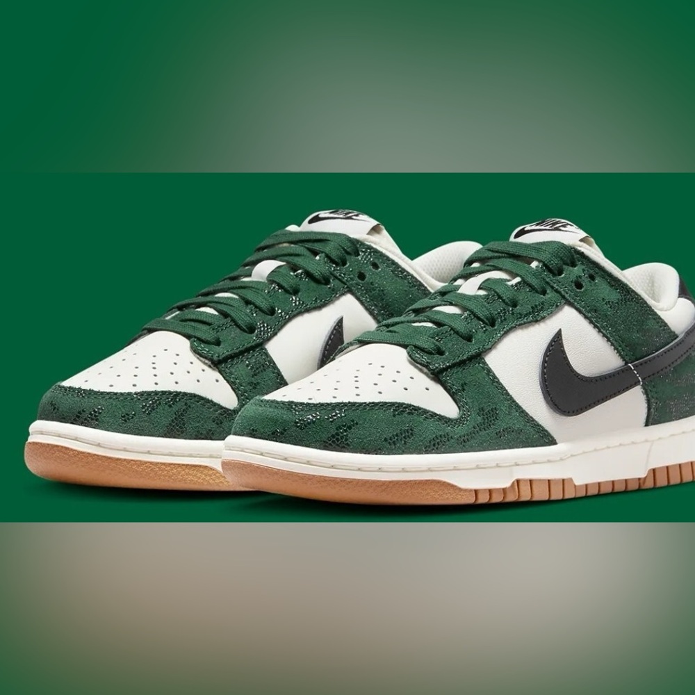 Nike green snakeskin dunks size 8 - Picture 11 of 14
